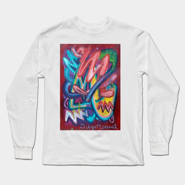 Shapes, tongues and rays Long Sleeve T-Shirt by diegomanuel